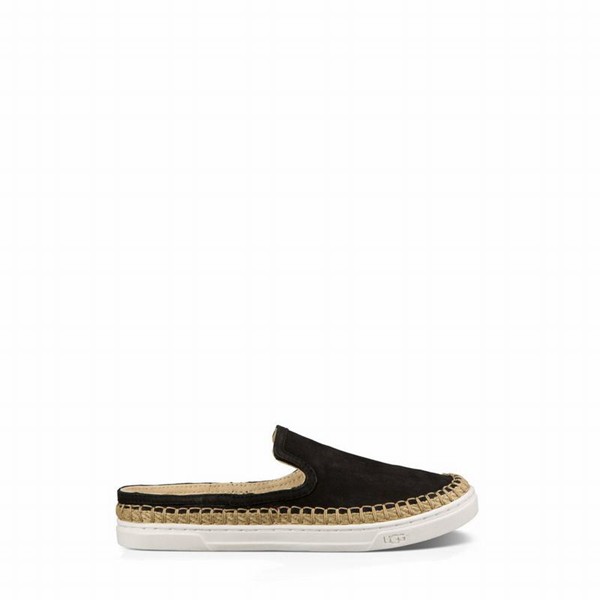 Black UGG Caleel Flats For Women | UK 00204